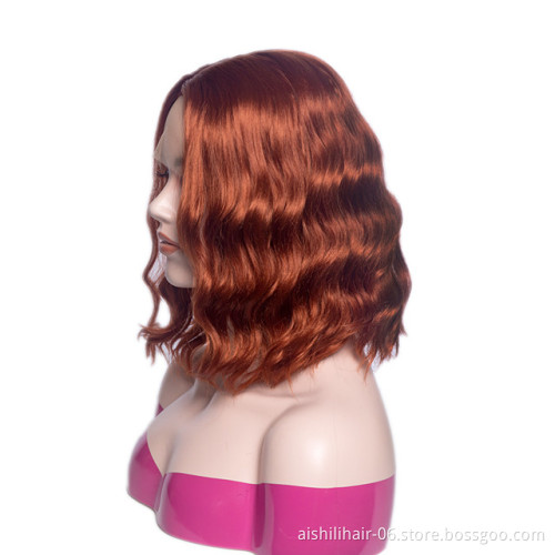 aishili lace front wig pre plucked side part ventors warter wave wigs synthetic hair wigs for black women